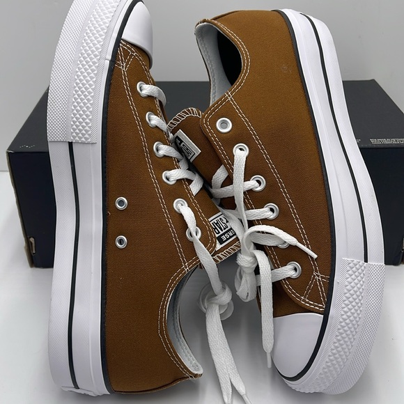 Converse Men’s CTAS LIFT OX
BRINDLE BROWN/WHITE/BLACK A09994C Platforms Sneakers - Picture 11 of 16